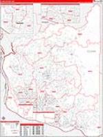 Clark, Wa Carrier Route Wall Map