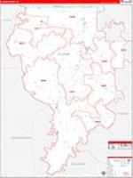 Clarke, Al Carrier Route Wall Map
