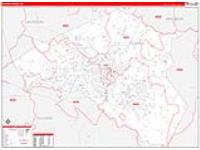 Clarke, Ga Carrier Route Wall Map