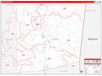 Clarke, Ms Carrier Route Wall Map