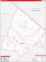 Clarke, Va Carrier Route Wall Map