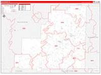 Clay, Al Carrier Route Wall Map