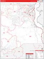 Clay, Fl Carrier Route Wall Map