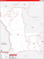 Clay, Ga Carrier Route Wall Map