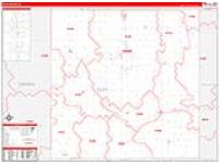 Clay, Ia Carrier Route Wall Map