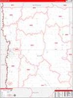 Clay, Mn Carrier Route Wall Map