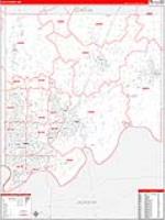 Clay, Mo Carrier Route Wall Map