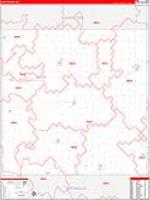 Clay, Ne Carrier Route Wall Map