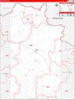 Clay, Tx Carrier Route Wall Map