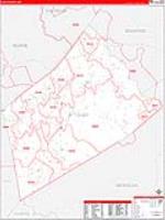 Clay, Wv Carrier Route Wall Map