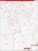 Clayton, Ga Carrier Route Wall Map