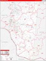 Clermont, Oh Carrier Route Wall Map