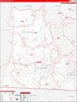 Cleveland, Nc Carrier Route Wall Map