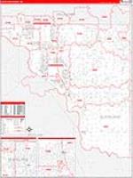 Cleveland, Ok Carrier Route Wall Map