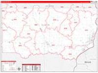 Clinton, Ia Carrier Route Wall Map