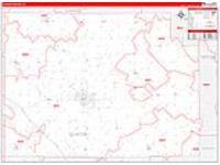 Clinton, In Carrier Route Wall Map