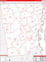 Clinton, Ny Carrier Route Wall Map