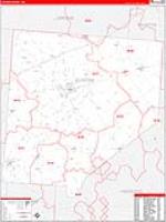 Clinton, Oh Carrier Route Wall Map