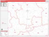 Cloud, Ks Carrier Route Wall Map