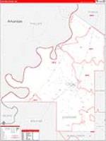 Coahoma, Ms Carrier Route Wall Map