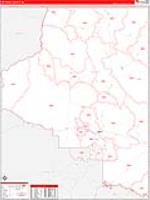 Coconino, Az Carrier Route Wall Map