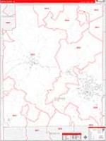 Coffee, Al Carrier Route Wall Map