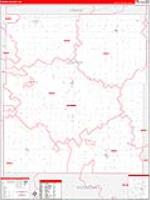 Coffey, Ks Carrier Route Wall Map