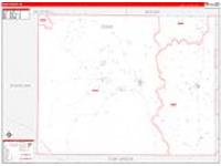 Coke, Tx Carrier Route Wall Map