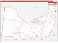 Colbert, Al Carrier Route Wall Map