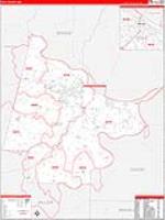 Cole, Mo Carrier Route Wall Map