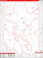 Coleman, Tx Carrier Route Wall Map