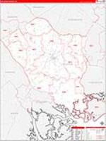 Colleton, Sc Carrier Route Wall Map