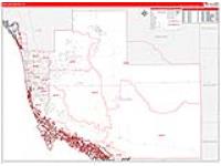 Collier, Fl Carrier Route Wall Map