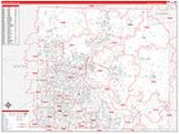 Collin, Tx Carrier Route Wall Map