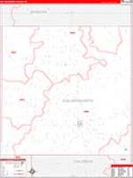 Collingsworth, Tx Carrier Route Wall Map