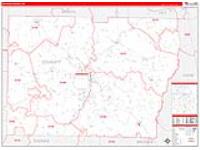 Colquitt, Ga Carrier Route Wall Map