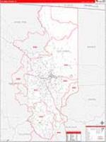 Columbia, Fl Carrier Route Wall Map