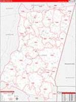 Columbia, Ny Carrier Route Wall Map