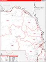 Columbia, Or Carrier Route Wall Map