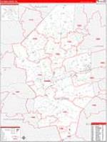 Columbia, Pa Carrier Route Wall Map