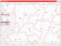 Columbia, Wi Carrier Route Wall Map