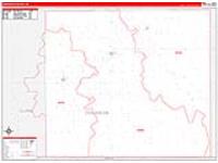 Comanche, Ks Carrier Route Wall Map