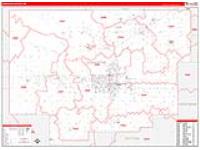 Comanche, Ok Carrier Route Wall Map