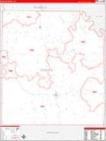 Concho, Tx Carrier Route Wall Map