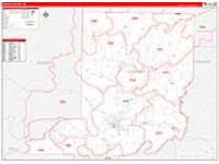 Conway, Ar Carrier Route Wall Map