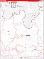 Cooke, Tx Carrier Route Wall Map