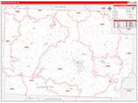 Coshocton, Oh Carrier Route Wall Map