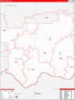 Cotton, Ok Carrier Route Wall Map