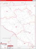 Covington, Ms Carrier Route Wall Map