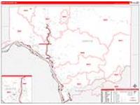 Cowlitz, Wa Carrier Route Wall Map